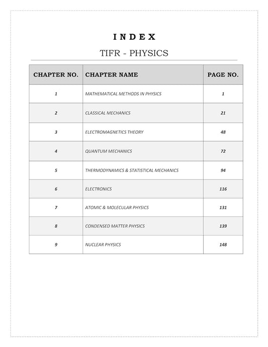 TIFR Physics Book topic wise Sorted Previous Year Questions with Explanations, Also Useful for all M.Sc Entrance Exam