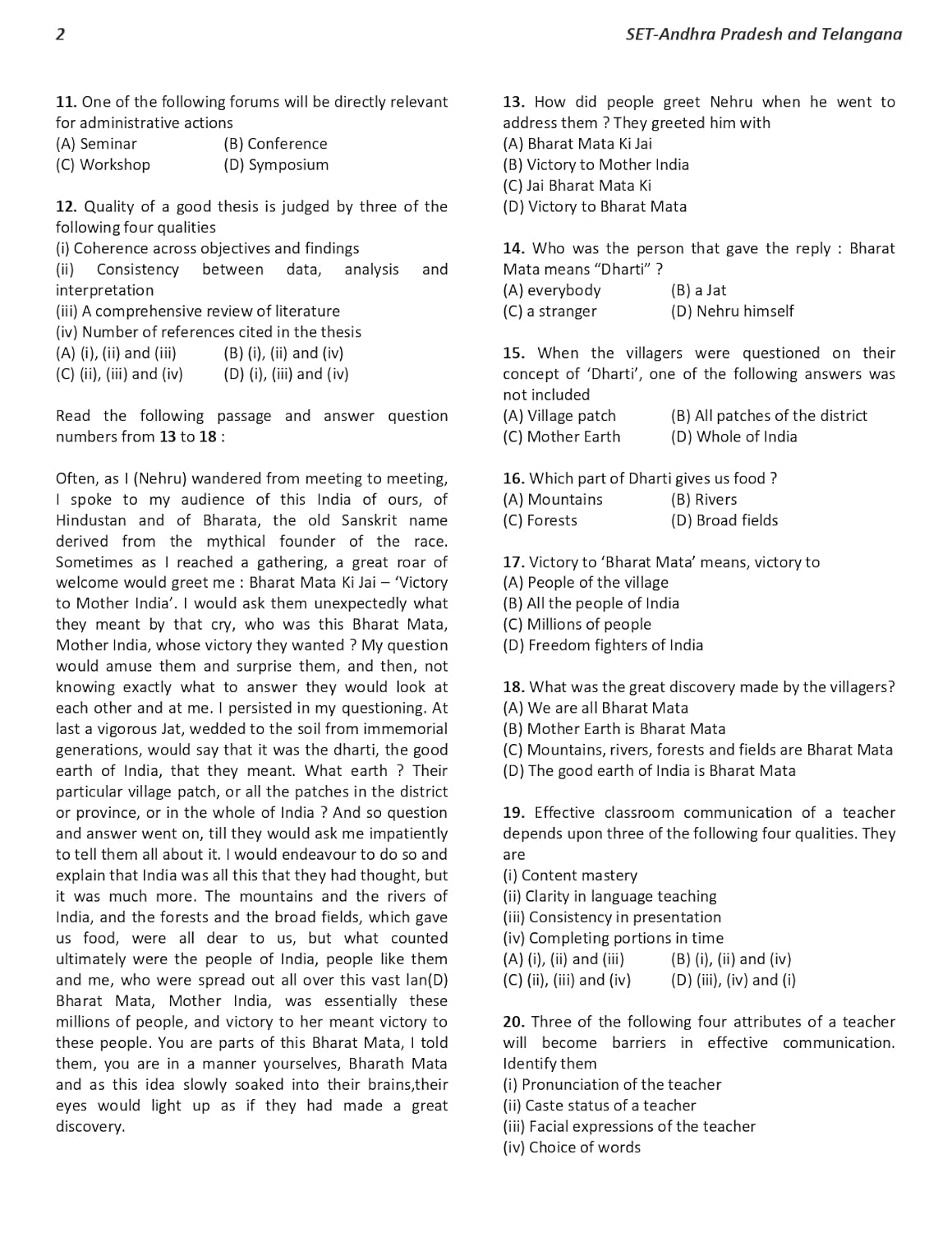 SET Paper 1 Teaching and Research Aptitude Book 2026 Previous Year Solved Papers Topic-wise Sorted with Detailed Solutions
