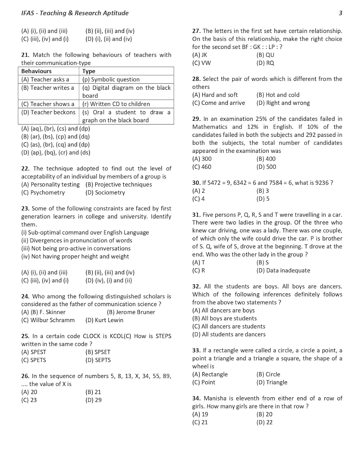 SET Paper 1 Teaching and Research Aptitude Book 2026 Previous Year Solved Papers Topic-wise Sorted with Detailed Solutions