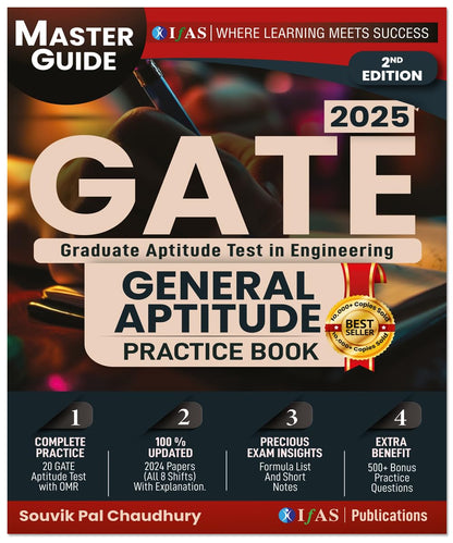 GATE General Aptitude Book 2026 Exam -Master Guide Book: Includes Theory, 500+ Practice Questions, 20 Model Test Papers and Updated GATE General Aptitude Book