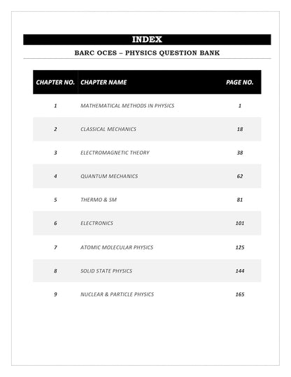 BARC OCES Physics Book 2025 Most probable Questions Topic & Subtopic wise detailed solutions - 1000+ Practice questions Solved Papers