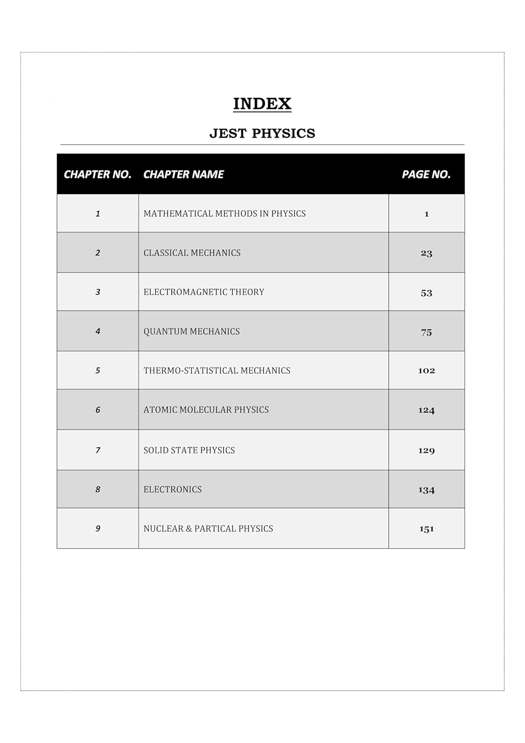 JEST Physics Previous Year Solved Question Paper Book Topic Wise Sorted PYQ Question Bank with Detailed Solution - Book for JEST(Joint Entrance Screening Test) Physics Exam