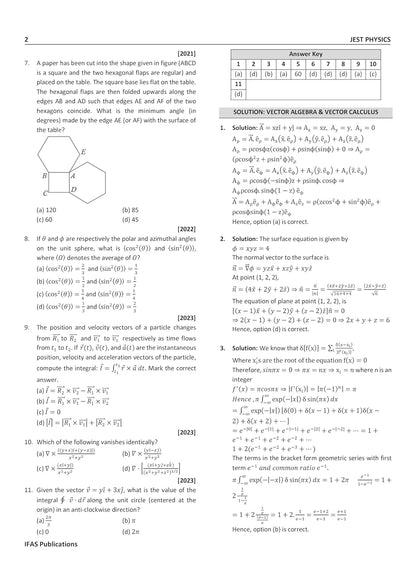 JEST Physics Previous Year Solved Question Paper Book Topic Wise Sorted PYQ Question Bank with Detailed Solution - Book for JEST(Joint Entrance Screening Test) Physics Exam