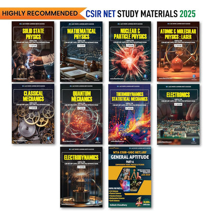 CSIR NET Physical Science Books - Physics Complete Study Materials with Theory & Practice Notes  (10 Books )  | Concept Books for NTA CSIR UGC NET/JRF, GATE, SET & TIFR Physics Examinations in India