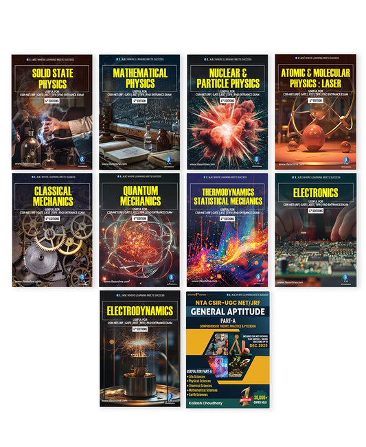 CSIR NET Physical Science Books - Physics Complete Study Materials with Theory & Practice Notes  (10 Books )  | Concept Books for NTA CSIR UGC NET/JRF, GATE, SET & TIFR Physics Examinations in India